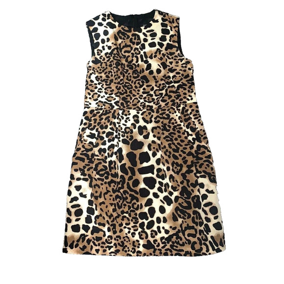 Nanette Lepore Cheetah print Silk Dress Short Sheath ~Sz 2 - Picture 3 of 4